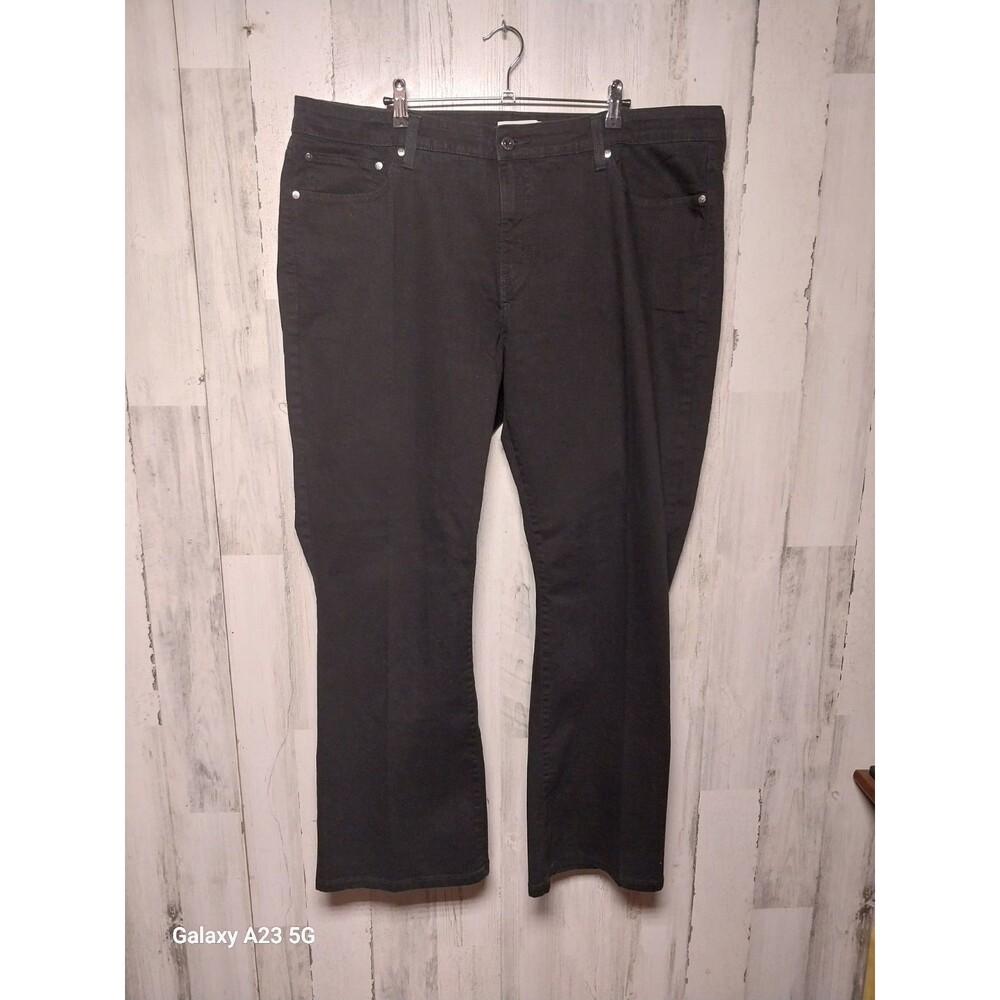 Levi's Perfectly Shaping 512 Bootcut Jeans Black Size 24W